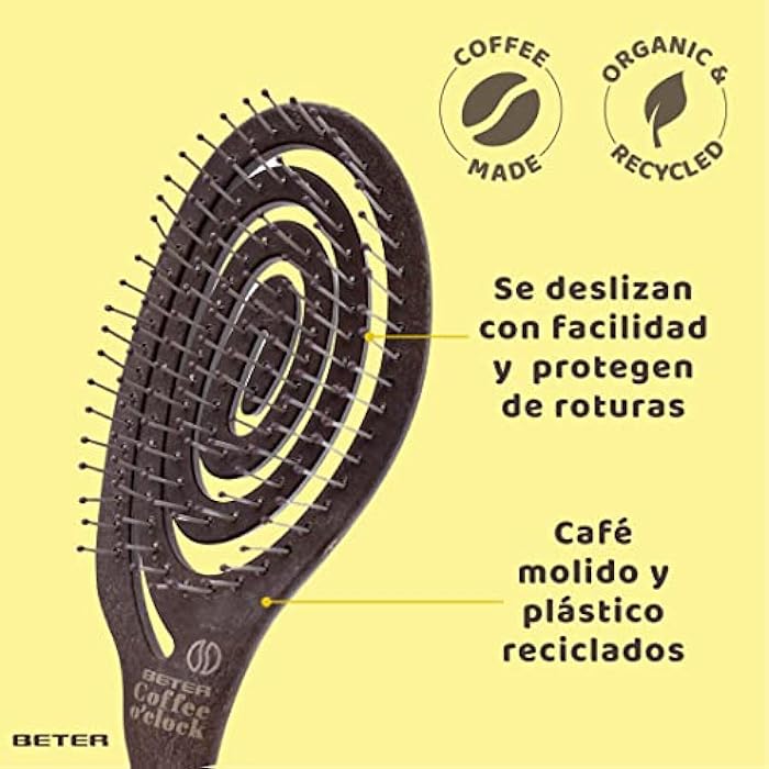 Beter Coffee O'clock Flexible Detangling Hair Brush - Image 4